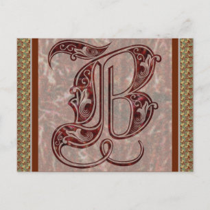Letter B Postcard