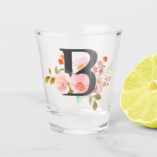 Letter B Shot Glass (Front)