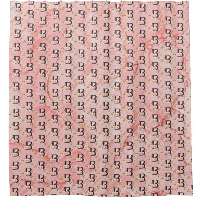 Letter B Shower Curtain (Front)