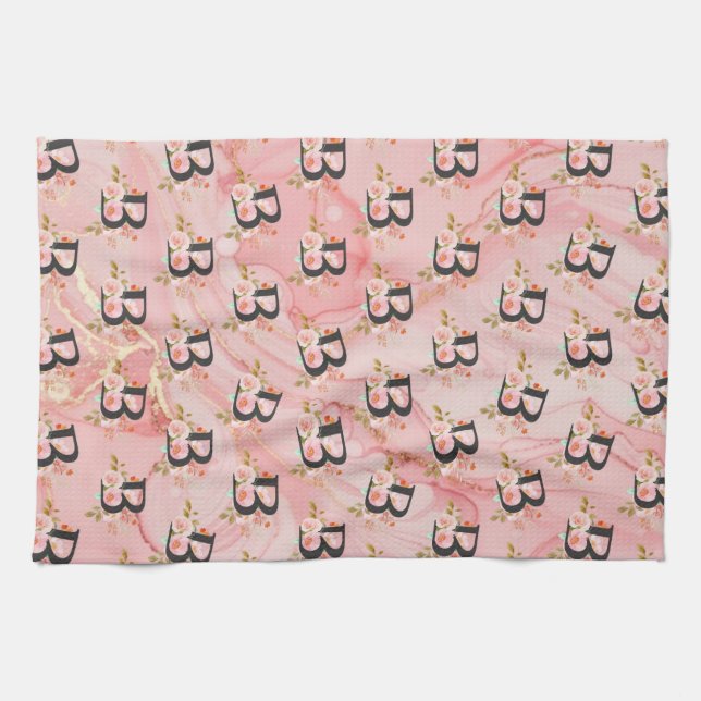 Letter B Tea Towel (Horizontal)