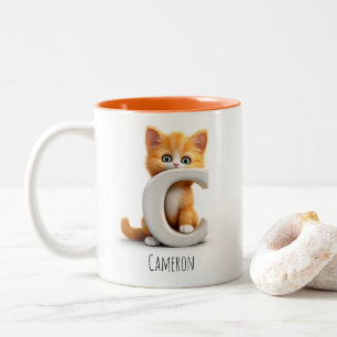 Letter C Cat Alphabet Coffee Mug