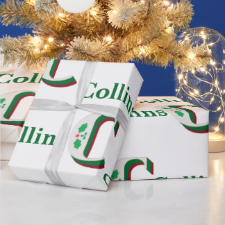 Letter C christmas Wrapping Paper