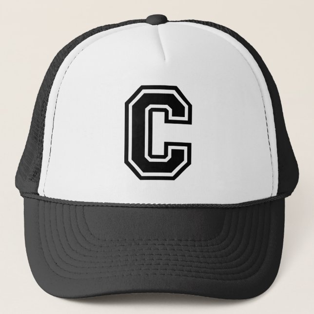 Letter "C" Classic Trucker Hat (Front)