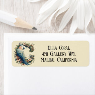 Letter C Cockatoo Elegant Floral