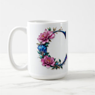 Letter C Coffee Mug – Floral Design for Gifting