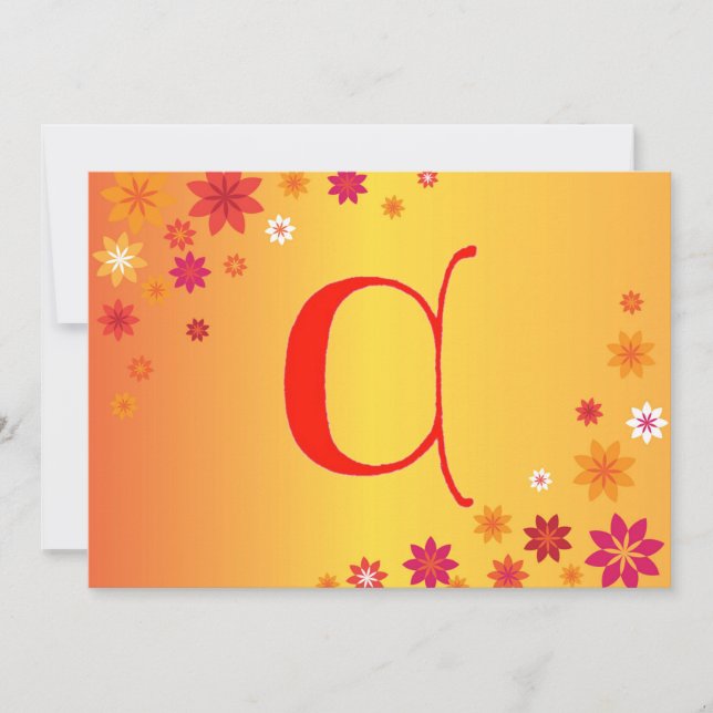 Letter C Invitation (Front)