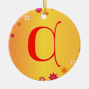 Letter C Ornament