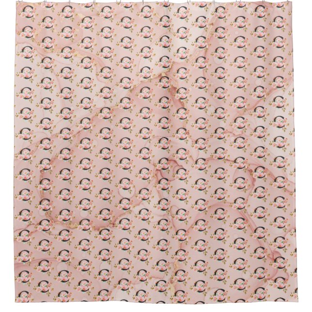 Letter C Shower Curtain (Front)