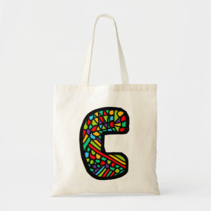 Letter C tote Bag