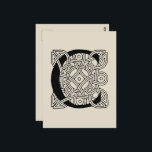 Letter C Vintage Celtic Knot Monogram Postcard<br><div class="desc">Celtic Knot Letter C To add or change the background colour, click on "Edit this design", click on "background" and choose a colour. If this product has two sides, click on "layers", choose back, and choose the colour for the second side. Then click on "done" and purchase your item. The...</div>
