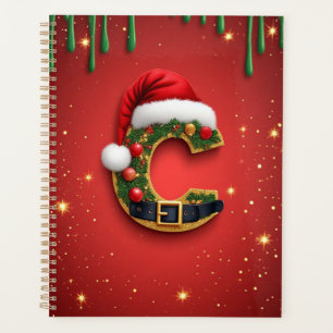 Letter C With Christmas Wreath Decor 🎁 Planner