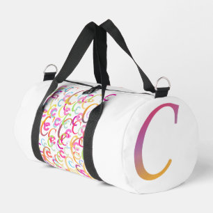  Letter Confetti "C"  Duffle Bag