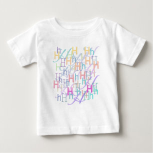 Letter Confetti "H" Baby T-Shirt