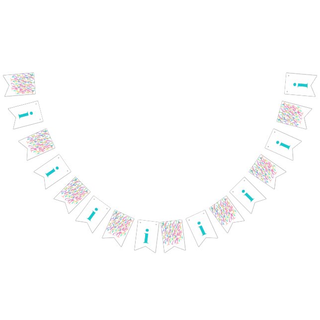 Letter Confetti "I" Bunting (All)