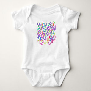 Letter Confetti "Q" Baby Romper Bodysuit