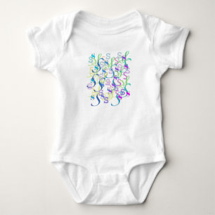 Letter Confetti "S" Baby Romper Bodysuit