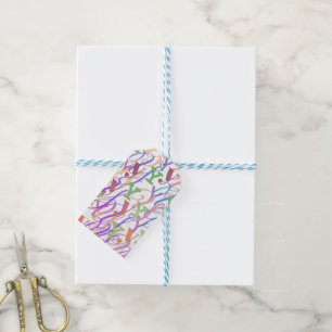 Letter Confetti "Y" Gift Tags