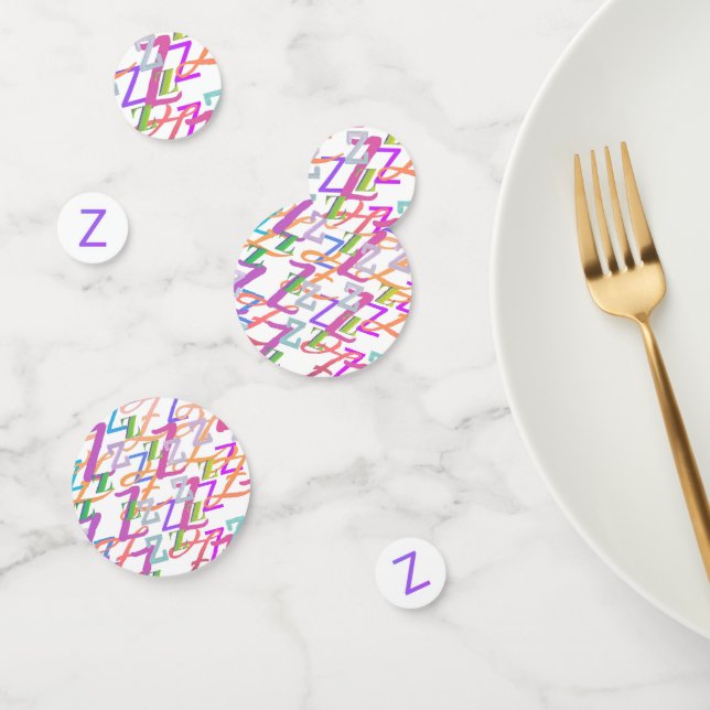 Letter Confetti "Z" (Group)