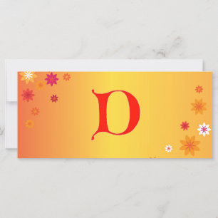Letter D Book Mark