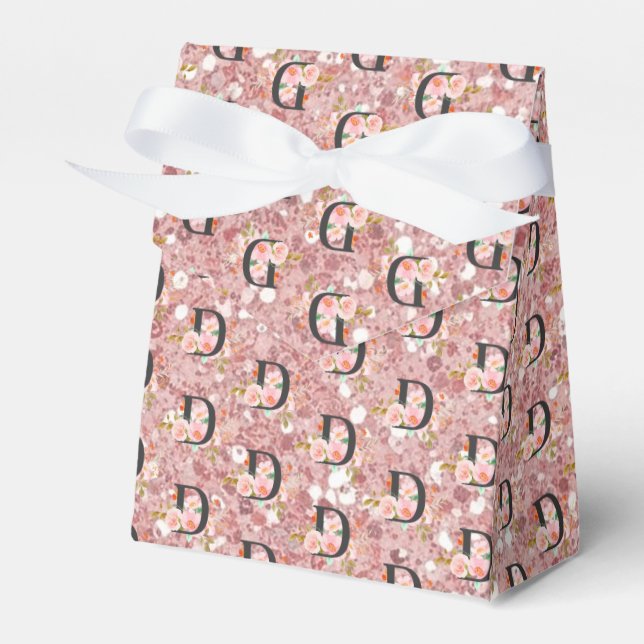Letter D Favour Box (Front Side)