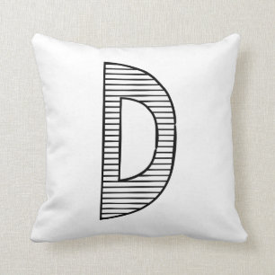 Letter D, Initial Pillow