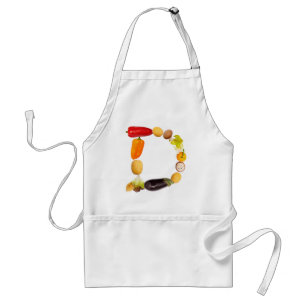 letter "D" of fruits and vegetables Standard Apron