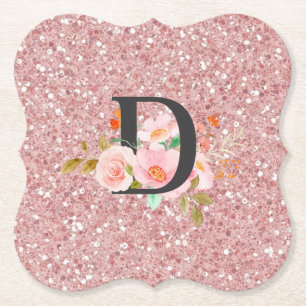 Letter D Paper Coaster