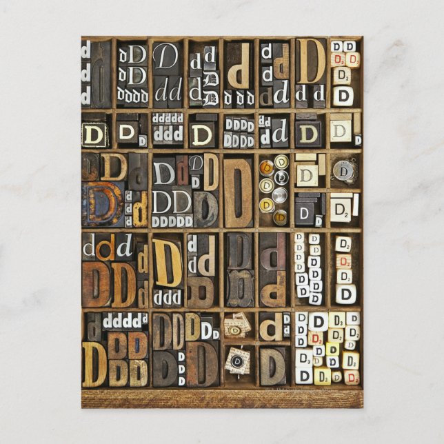 Letter D Postcard (Front)