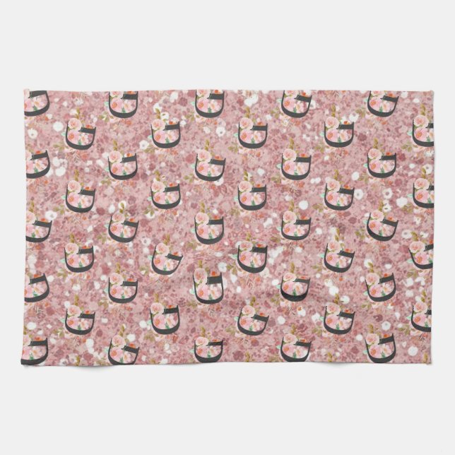 Letter D Tea Towel (Horizontal)