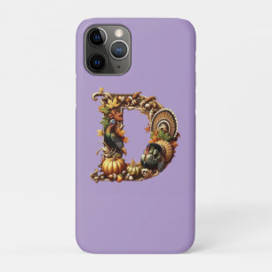 Letter D Thanksgiving style gift  Case-Mate iPhone Case