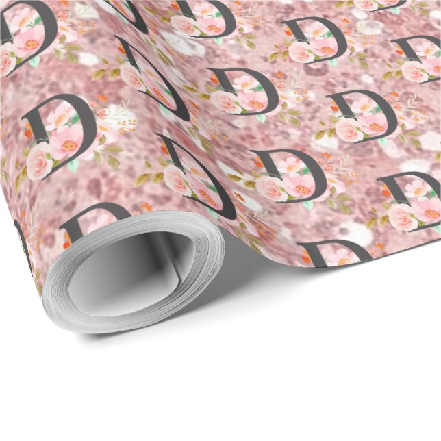 Letter D Wrapping Paper (Roll Corner)