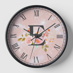 Letter E Clock