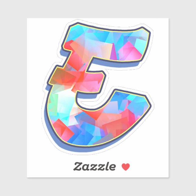 Letter E _ Graffiti Alphabet Letters (Sheet)