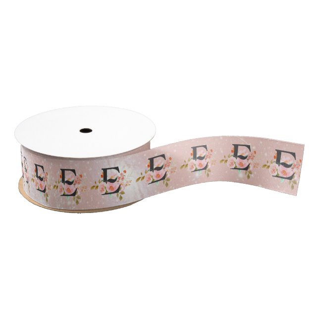 Letter E Grosgrain Ribbon (Spool)