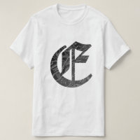 Letter "E" in Gothic style