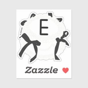 Letter E Initial Black And White Bow Vintage Cake 