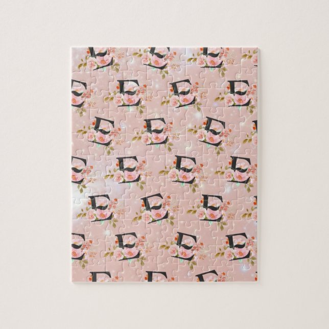 Letter E Jigsaw Puzzle (Vertical)