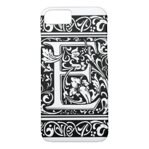 Letter E Mediaeval Monogram Art Nouveau Case-Mate iPhone Case