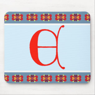Letter E Mouse Pad