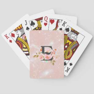 Letter E Playing Cards