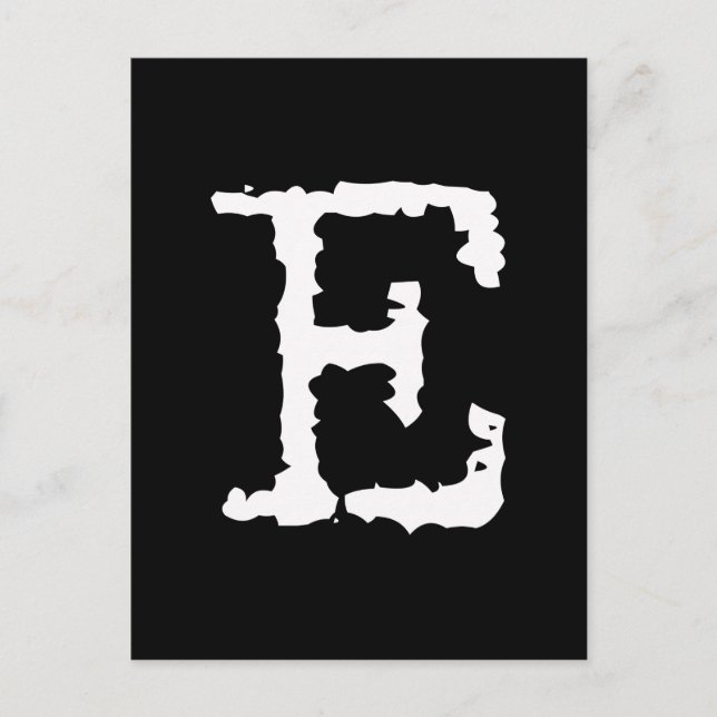 Letter E Postcard (Front)