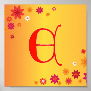 Letter E Poster