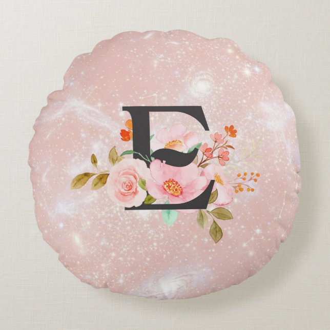 Letter E Round Cushion (Front)