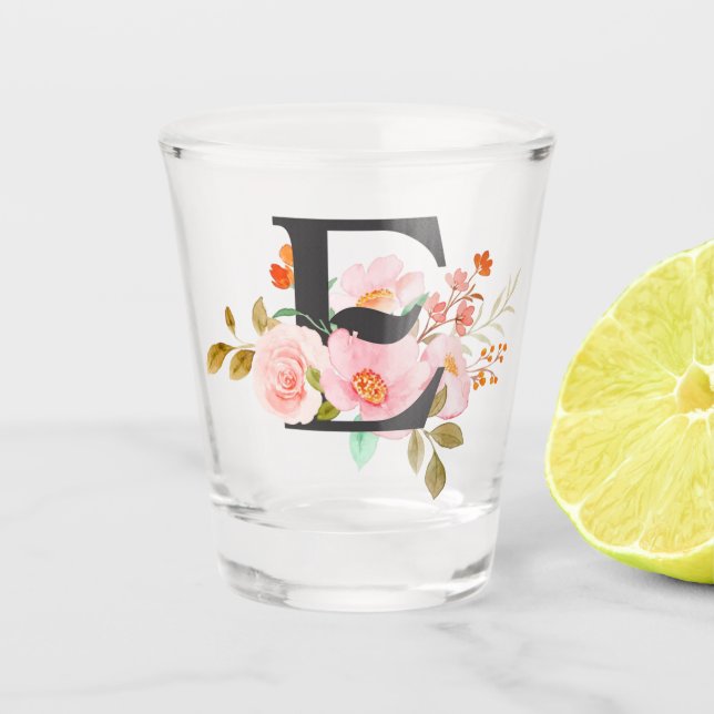 Letter E Shot Glass (Front)