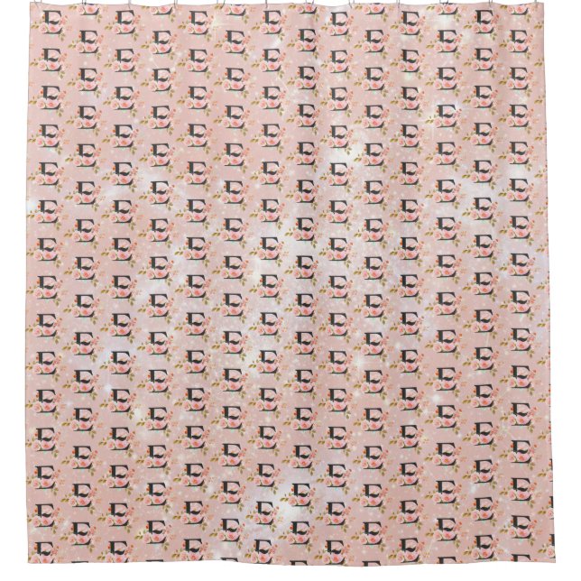 Letter E Shower Curtain (Front)