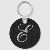 Letter E Sparkling Diamonds-Monogram