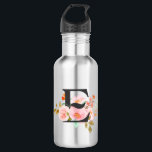 Letter E Stainless Steel Water Bottle<br><div class="desc">🖤</div>