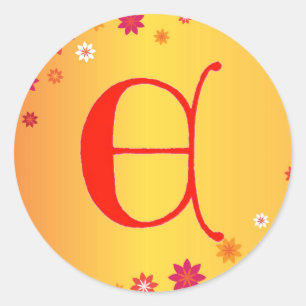 Letter E Sticker