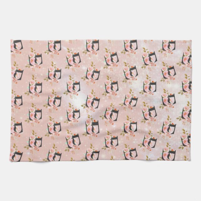 Letter E Tea Towel (Horizontal)