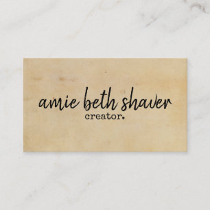 letter envelope vintage rustic business card